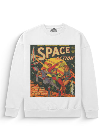 Space Action Heavyweight Sweatshirt [Unisex]