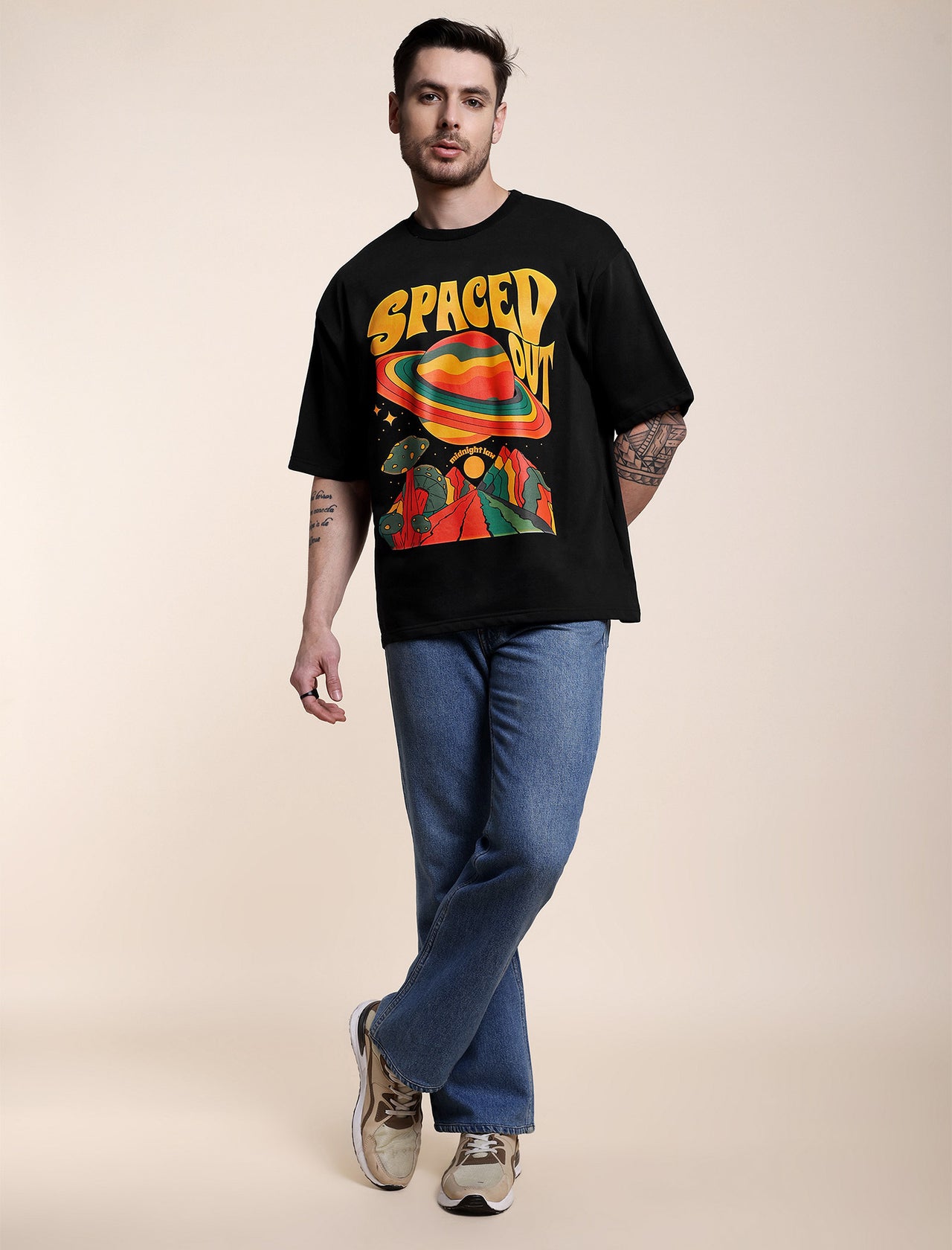 Spaced Out Heavyweight Oversized T-Shirt [Unisex]