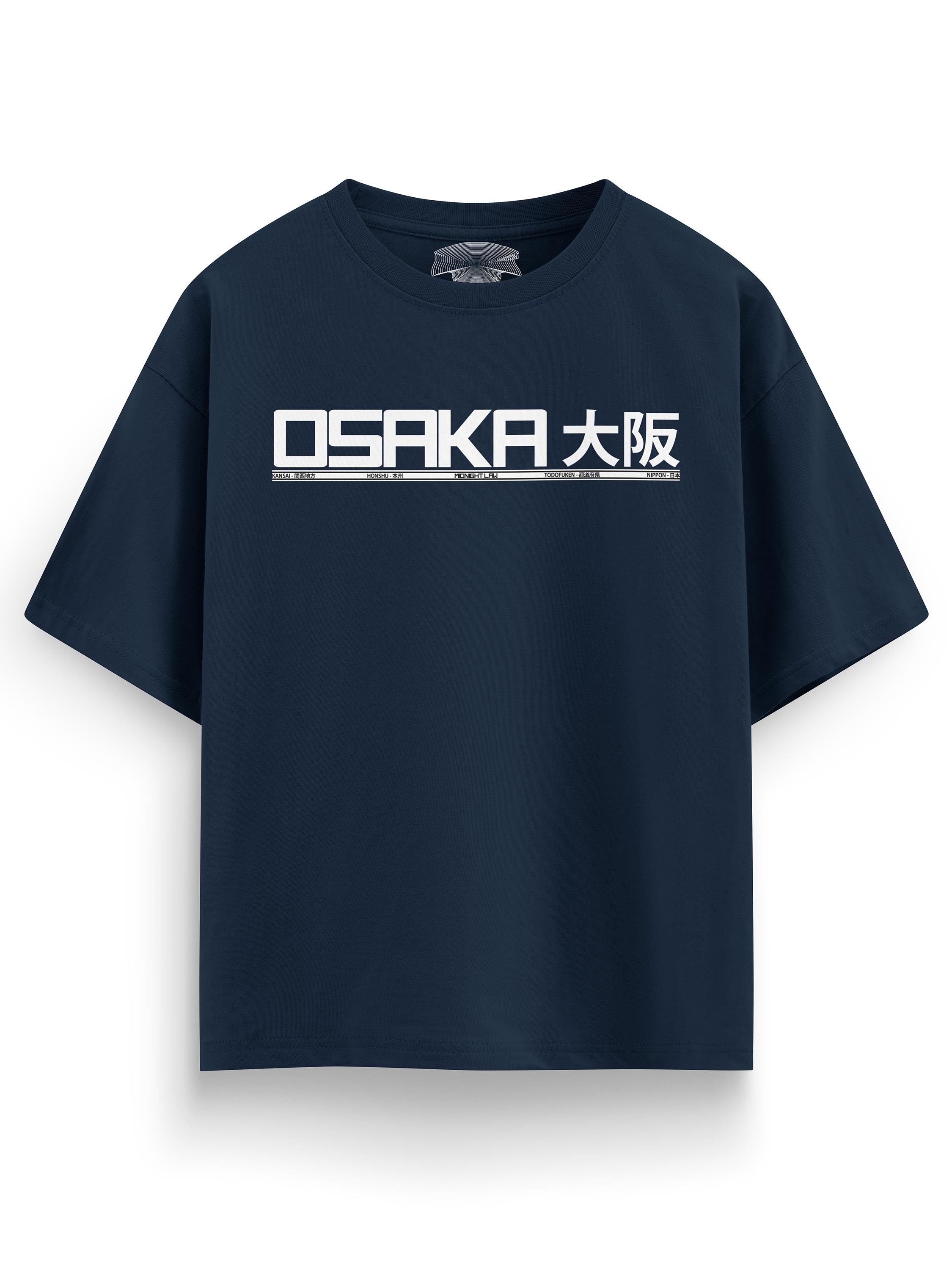 DalPonte Striker Osaka Tシャツ Osaka Heavyweight Oversized T-Shirt [Unisex] - 280 GSM Midnight