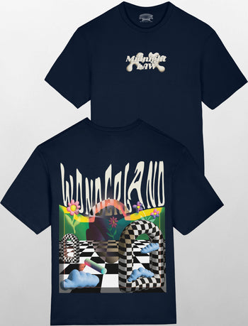 [Navy / L] Wonderland Oversized T-Shirt