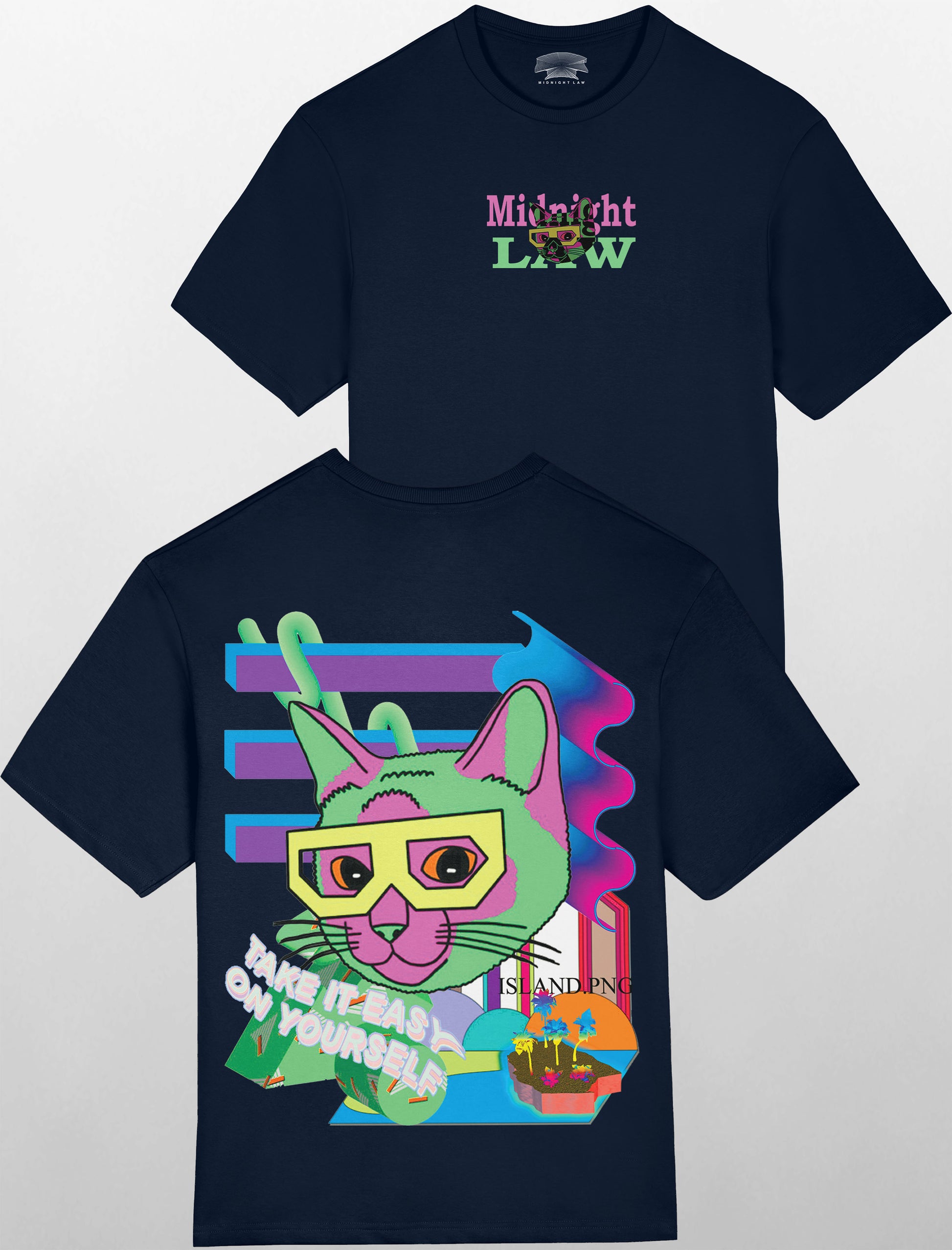 Cat Heavyweight Oversized T-Shirt [Unisex] - 280 GSM-Vaporwave Collection featuring t-shirts, oversized t-shirts, hoodies, and sweatshirts with retro-futuristic designs, crafted for style and comfort