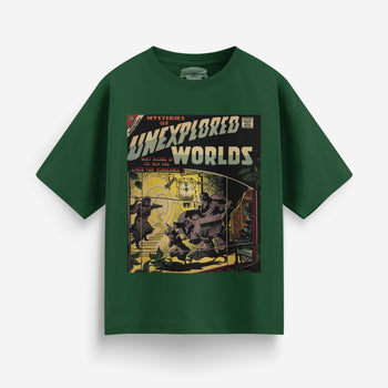 Unexplored Worlds Heavyweight Oversized T-Shirt [Unisex]