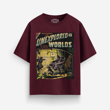 Unexplored Worlds Heavyweight Oversized T-Shirt [Unisex]
