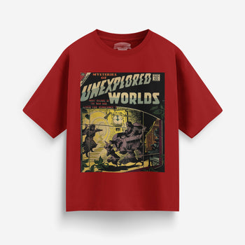 Unexplored Worlds Heavyweight Oversized T-Shirt [Unisex]