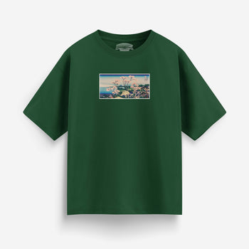 Japanese Woodblock Oversized T-Shirt [Unisex]