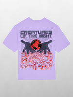 Creatures of the Night Heavyweight Oversized T-Shirt [Unisex]