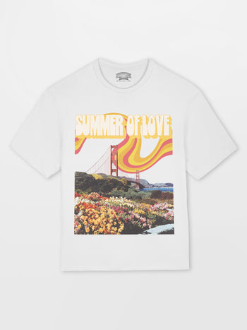 [White/ XL] Summer of Love Oversized T-Shirt