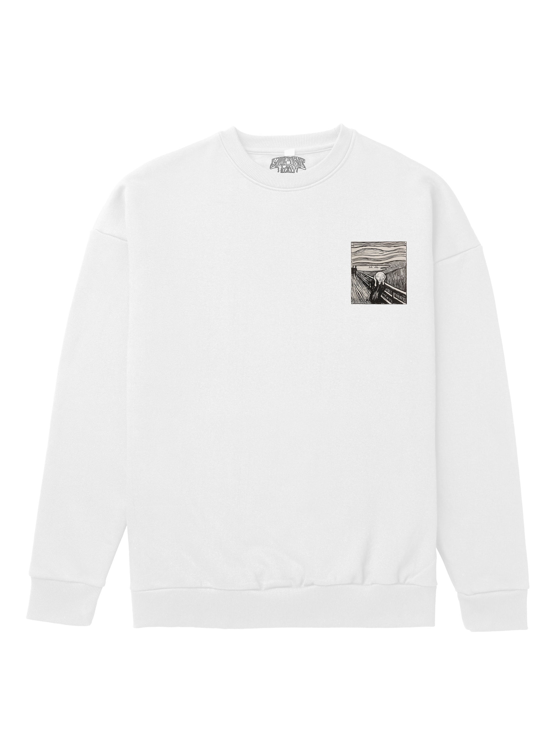 Scream Heavyweight Sweatshirt [Unisex] - 400 GSM-Vintage Art Collection featuring t-shirts, oversized t-shirts, hoodies, and sweatshirts with timeless designs, combining classic style and modern comfort