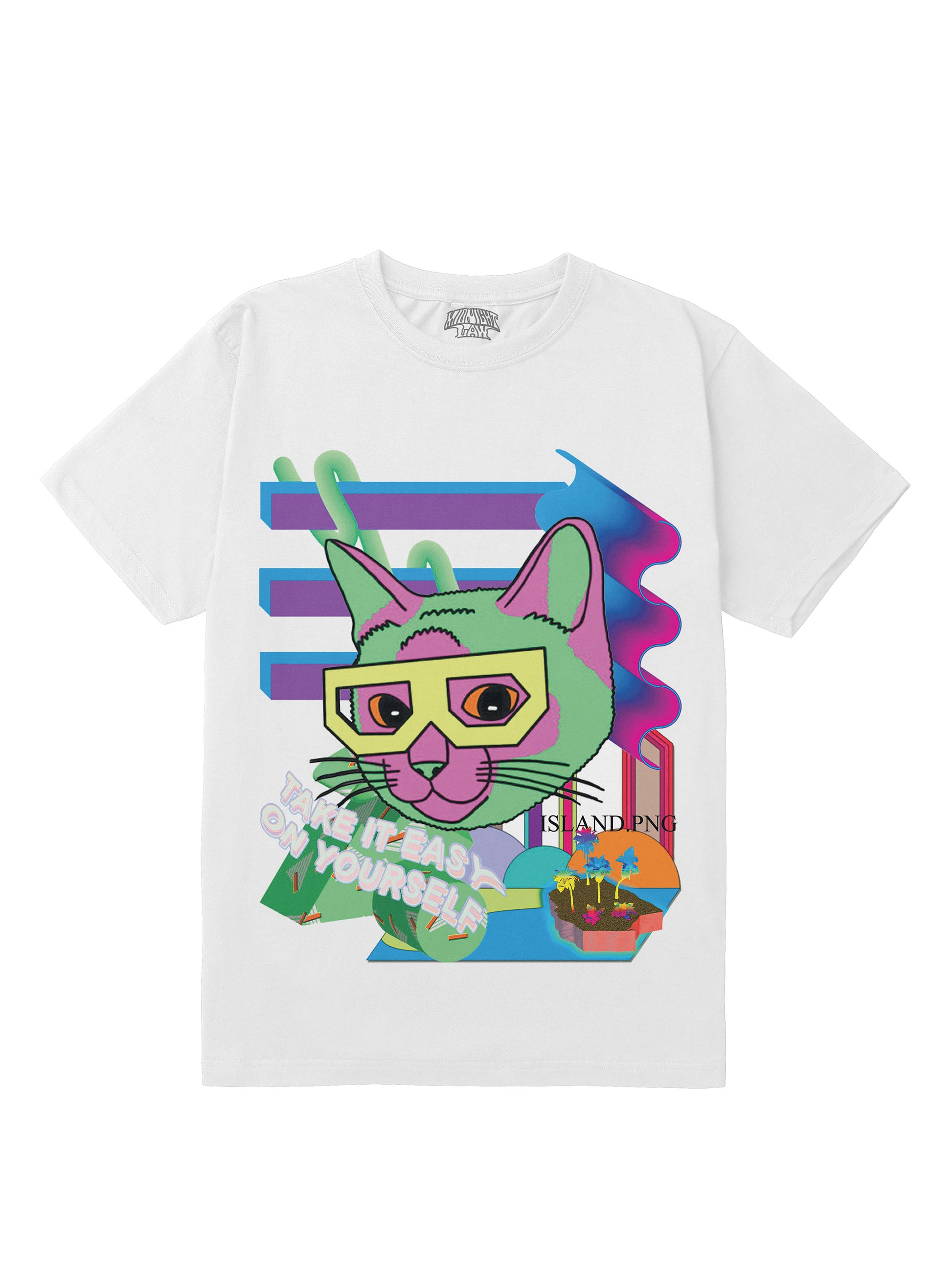 Cat Regular Fit T-Shirt [Unisex]-Vaporwave Collection featuring t-shirts, oversized t-shirts, hoodies, and sweatshirts with retro-futuristic designs, crafted for style and comfort