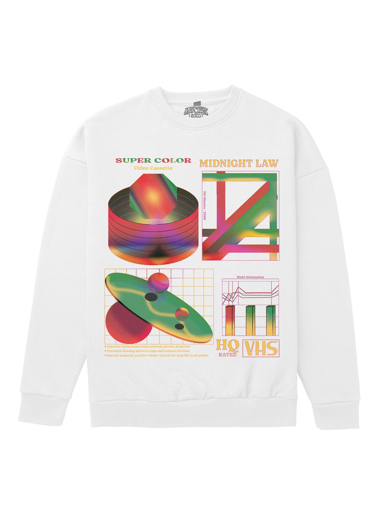 80s VHS Heavyweight Sweatshirt [Unisex] - 400 GSM-VHS Collection featuring t-shirts, oversized t-shirts, hoodies, and sweatshirts with nostalgic VHS-inspired designs, offering a retro vibe and modern comfort