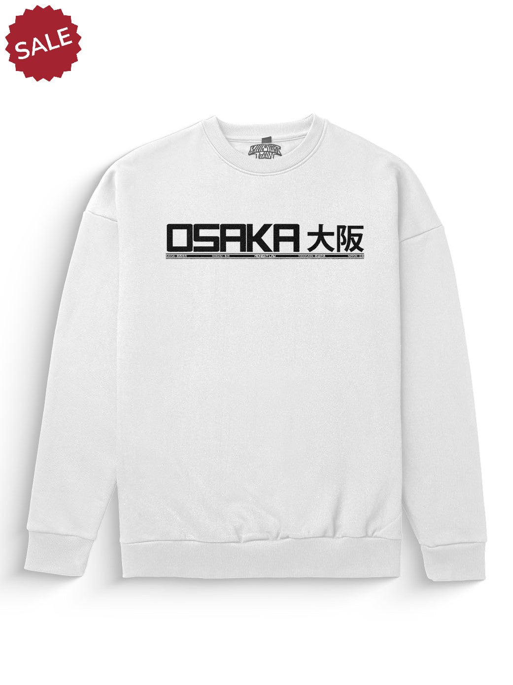 [WHITE / L] Osaka Heavyweight Sweatshirt [Unisex] - 400 GSM