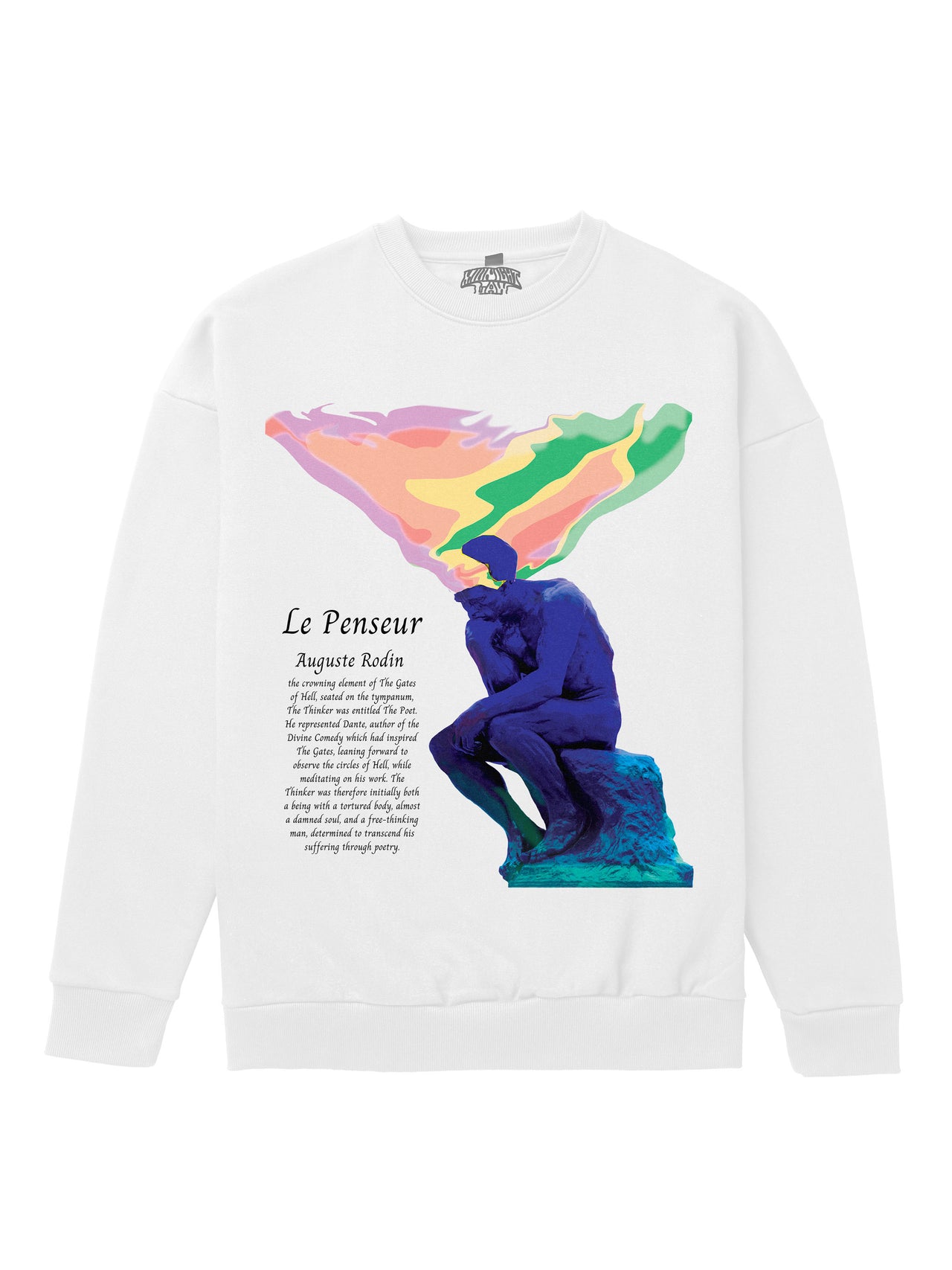 The Thinker Heavyweight Sweatshirt [Unisex] - 400 GSM-Vaporwave Collection featuring t-shirts, oversized t-shirts, hoodies, and sweatshirts with retro-futuristic designs, crafted for style and comfort