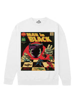 Man in Black Heavyweight Sweatshirt [Unisex] - 400 GSM-Comic 50s Collection featuring t-shirts, oversized t-shirts, hoodies, and sweatshirts with vibrant, retro comic-inspired designs, combining bold style and comfort