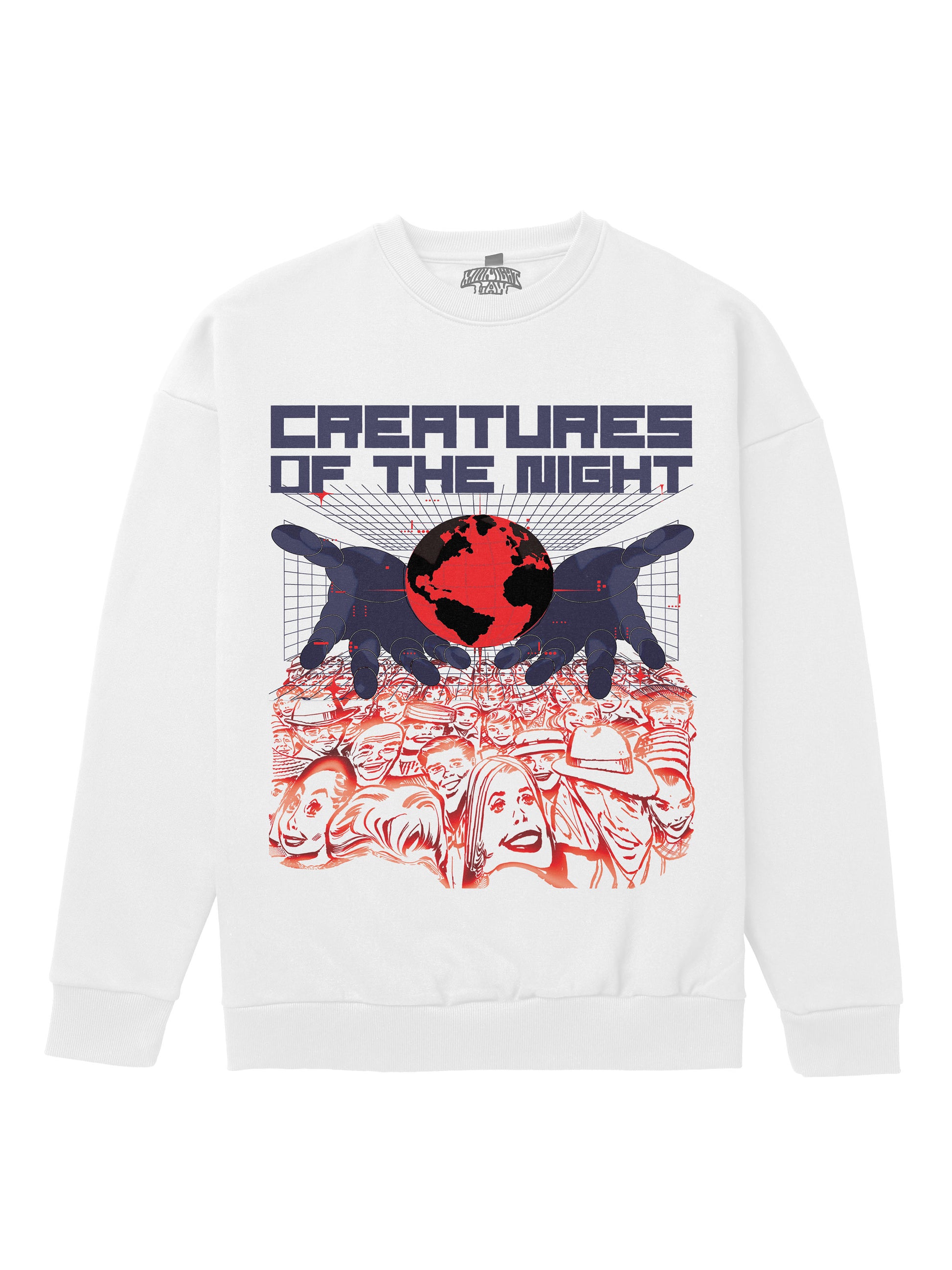 Creatures of the Night Heavyweight Sweatshirt [Unisex] - 400 GSM-City 1989 Collection featuring t-shirts, oversized t-shirts, hoodies, and sweatshirts with urban-inspired designs, blending retro city style and modern comfort