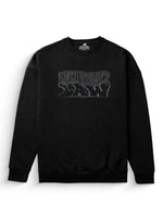 Liquid Black Heavyweight Sweatshirt [Unisex] - 400 GSM